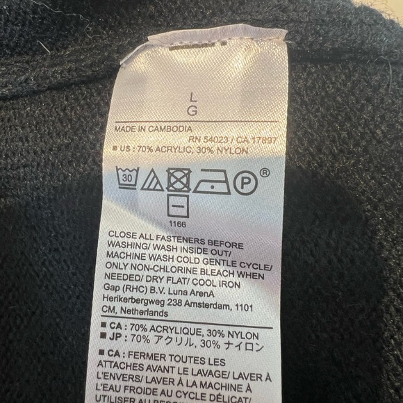 Banana Republic Black Wool Like Wrap Style Dress - Picture 4 of 4